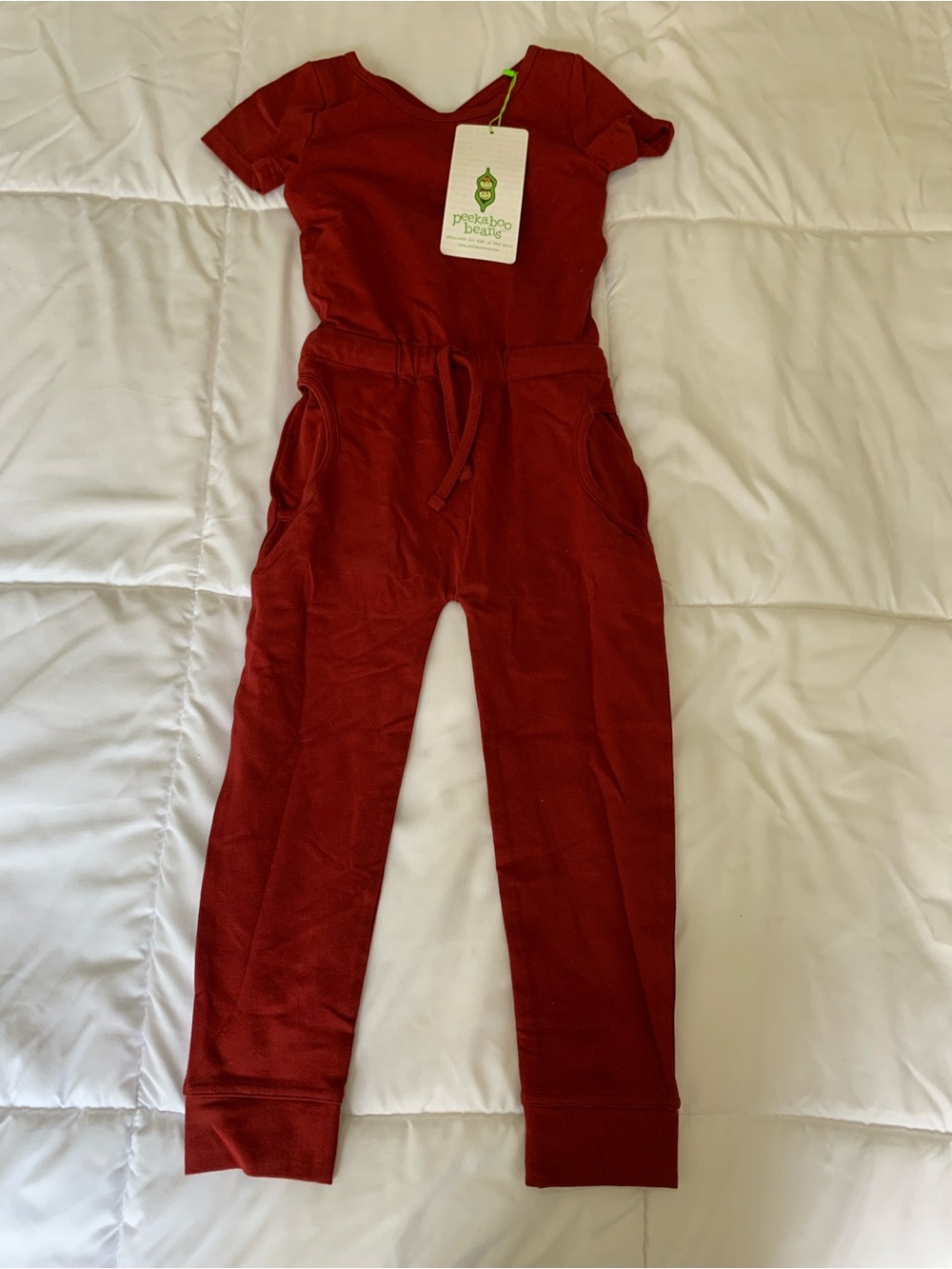 New with tags Peekaboo Beans romper size 4T